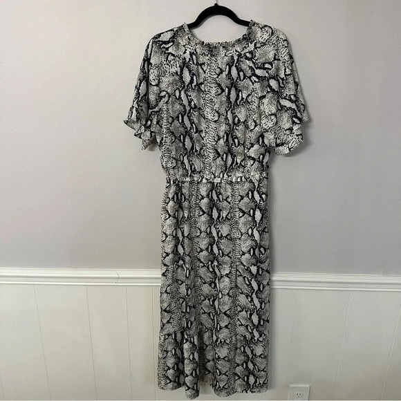 Sign Here Signature Clothing The Lucy Dress Snakeskin Maxi Size L GUC - Picture 10 of 10